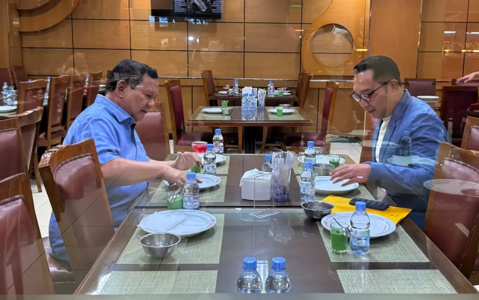 Prabowo dan Ridwan Kamil Makan Bareng, Bahas Masa Depan Jakarta dan IKN