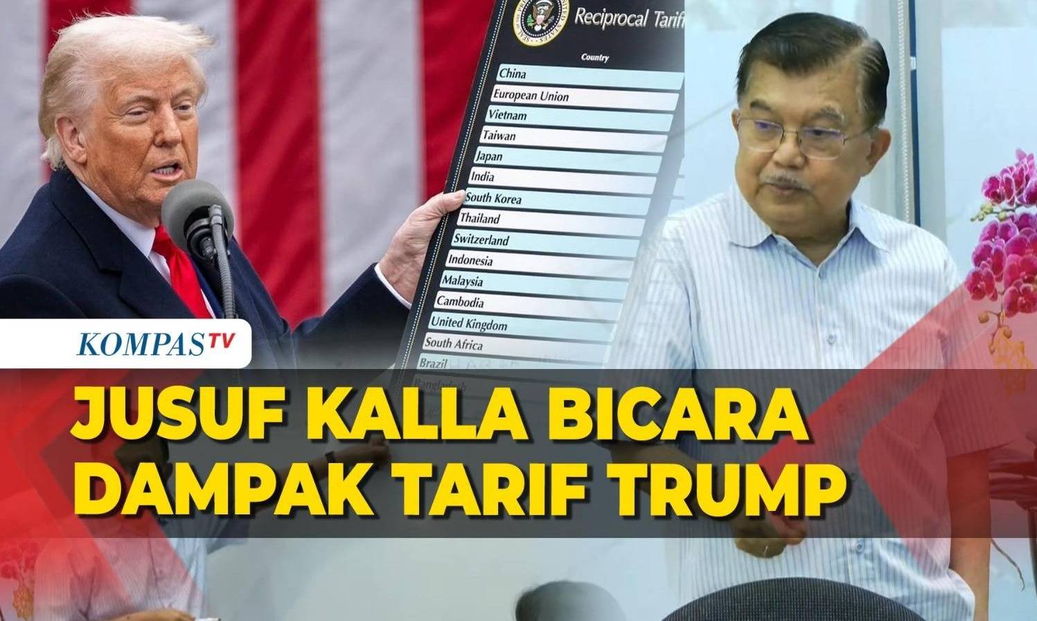 [EXCLUSIF] Jusuf Kalla Ungkap Dampak Pajak 32% AS pada Indonesia: Tekanan Politik atau Ekonomi?