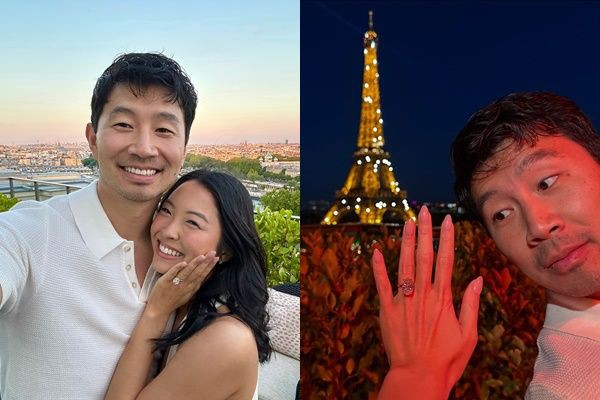 Simu Liu Melamar Kekasih di Bawah Menara Eiffel, Cinta di Paris
