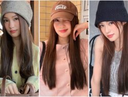8 Inspirasi Gaya Rambut Imut Ala Pimtha: Dari Pakai Topi hingga Bandana!