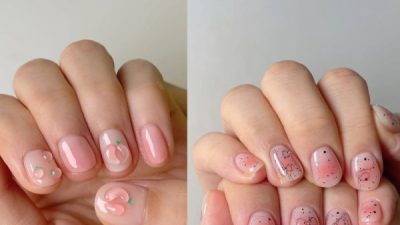7 Inspirasi Nail Art dengan Motif Peach, Sempurna Untuk Musim Panas!