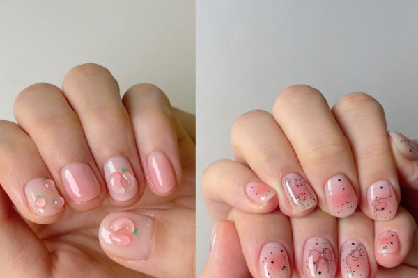 7 Inspirasi Nail Art dengan Motif Peach, Sempurna Untuk Musim Panas!