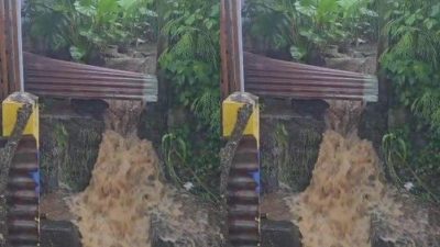 Aliran Air Terhambat, Warga Kelurahan Sasa Ternate Terendam Banjir