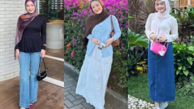 8 Kombinasi Outfit Kasual dan Hijab Pasmina Ala Alamanda Putri, Super Kece!