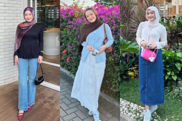 8 Kombinasi Outfit Kasual dan Hijab Pasmina Ala Alamanda Putri, Super Kece!