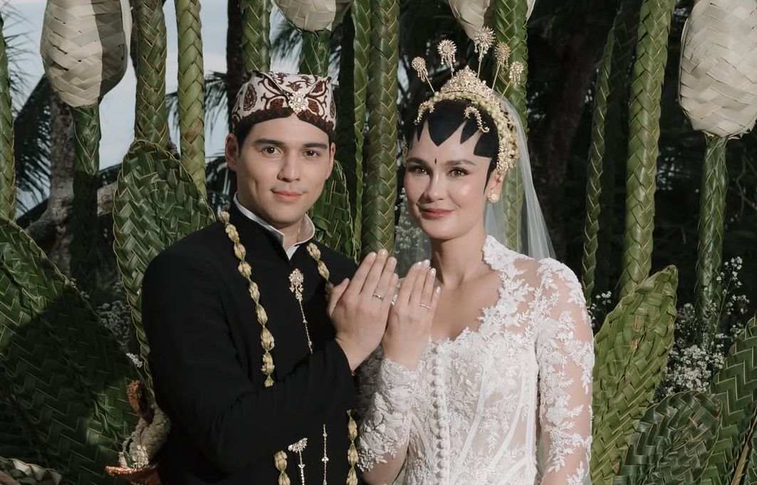 Menangis Bahagia: Gaun Pernikahan Luna Maya Menggambarkan Lukisan Ayahnya yang Tercinta
