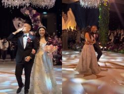 Gambaran Indahnya Upacara Pernikahan Cellos dan Natasha Putri yang Berdansa Secara Romantis