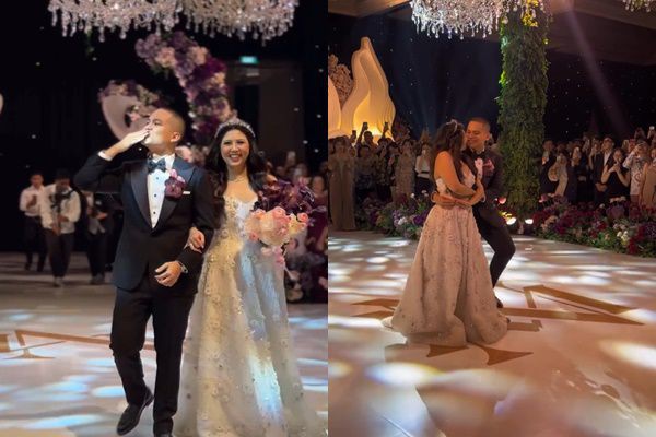 Gambaran Indahnya Upacara Pernikahan Cellos dan Natasha Putri yang Berdansa Secara Romantis