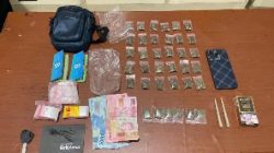 Tersangka Penyalah Guna Ganja Ditangkap Kepolisian