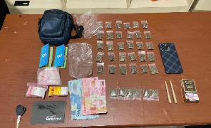 Tersangka Penyalah Guna Ganja Ditangkap Kepolisian