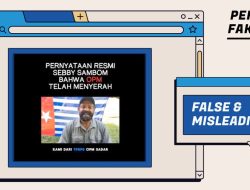 Video Klaim OPM Menyerah di Medsos Itu Palsu Video Klaim OPM Menyerah di Medsos Itu Palsu