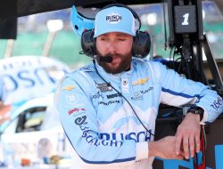 Ross Chastain Leads Coke 600 Practice but Crashes After Cutting a Tire
