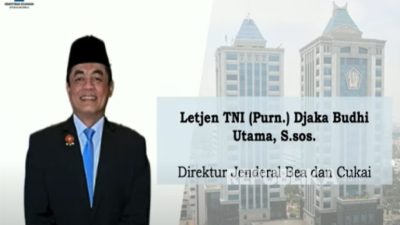 Letnan Jenderal (Purn.) Djaka Budhi Dilantik Sebagai Direktur Jenderal Bea Cukai Kemenkeu