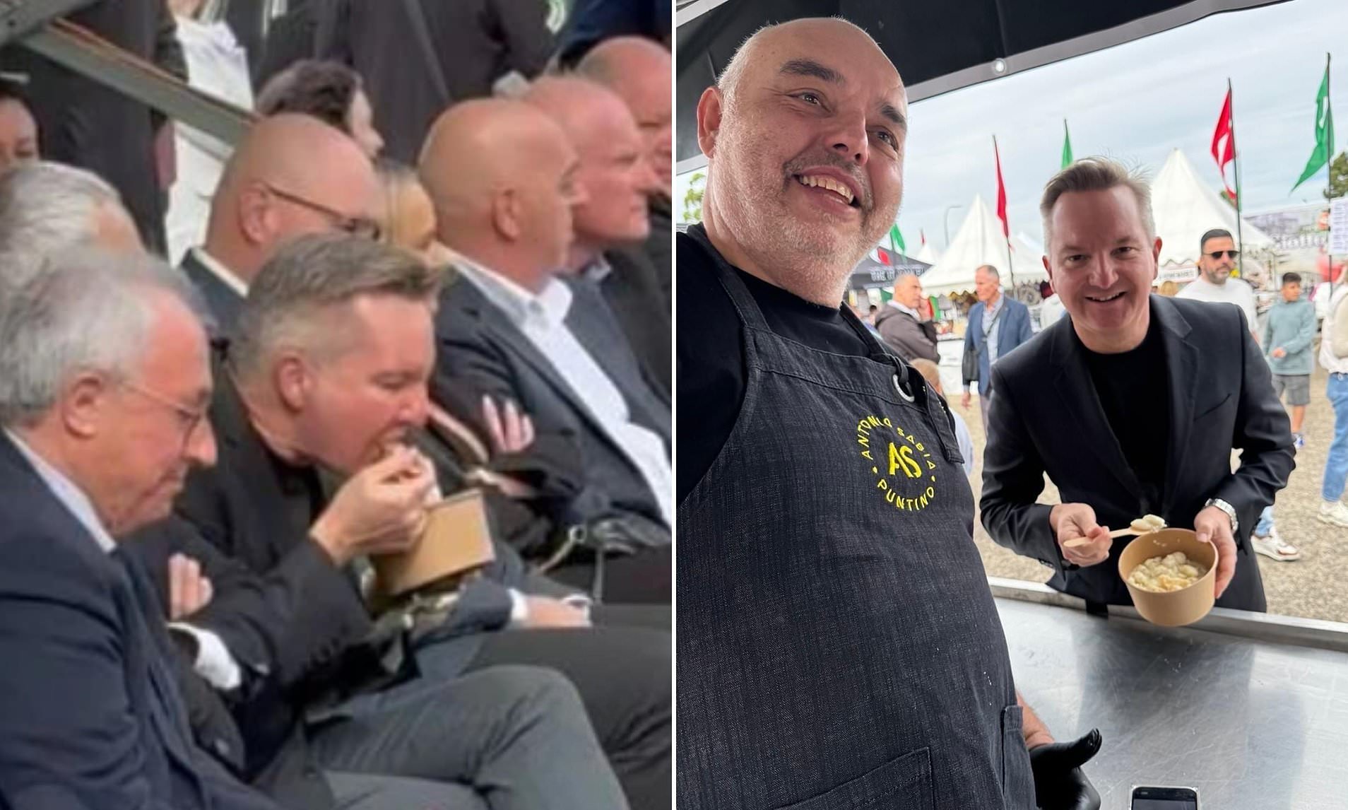 Chris Bowen Draws Ire for Eating Pasta During Catholic Mass: ‘Extremely Rude’