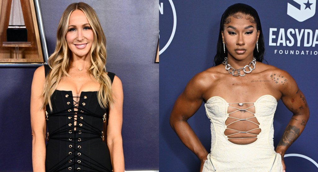 Corsets Reign Supreme at AMAs 2025: Nikki Glaser in Yara Shoemaker, Jordan Chiles in Marine Serre, and More Lace-Up Elegance