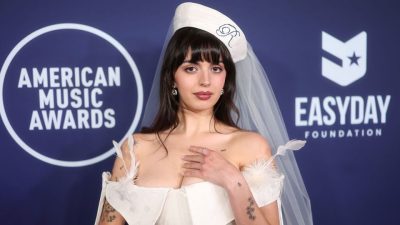 Shotgun Wedding Style: Rebecca Black’s Bold AMA Outfit in Las Vegas