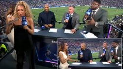 Kate Abdo subbed off during CBS Sports’ Champions League final show