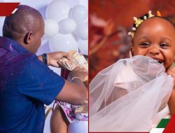 Ken Rapudo’s Lavish Gesture: Baby Africanah Receives a Rain of Cash on Her 2nd Birthday