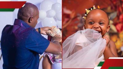 Ken Rapudo’s Lavish Gesture: Baby Africanah Receives a Rain of Cash on Her 2nd Birthday