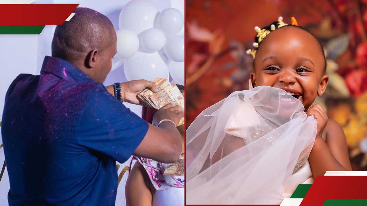 Ken Rapudo’s Lavish Gesture: Baby Africanah Receives a Rain of Cash on Her 2nd Birthday