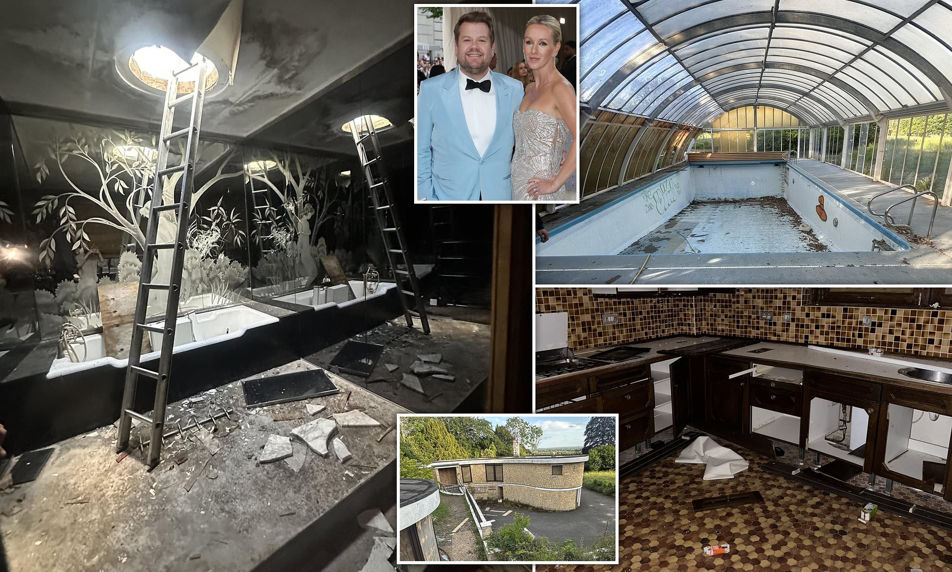James Corden’s Abandoned £8M Mansion: The Millionaire’s Home Left to Rot After Vandals Invaded