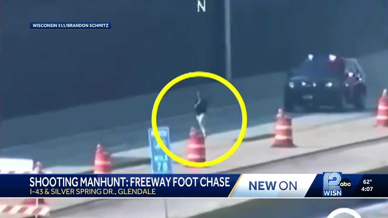 Watch: Chase Ends as Sheboygan Falls Shooting Suspect Captured on Freeway