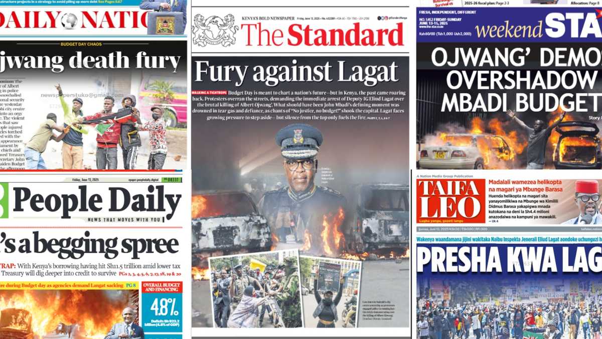 Kenyan Papers Highlight: Eliud Lagat Faces Arrest in Albert Ojwang Death Probe