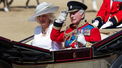 King and Queen cheered by thousands at Trooping the Colour