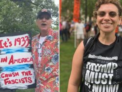 Angry Protesters in DC Flood Streets, Draw Parallels Between Trump’s Military Parade and Historical Nazi Ceremonies Angry Protesters in DC Flood Streets, Draw Parallels Between Trump’s Military Parade and Historical Nazi Ceremonies