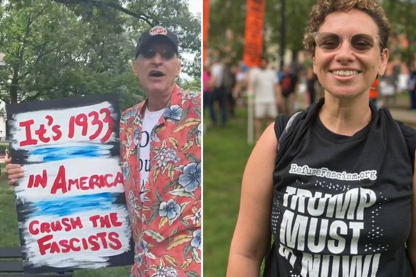 Angry Protesters in DC Flood Streets, Draw Parallels Between Trump’s Military Parade and Historical Nazi Ceremonies