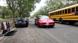 Tesla Model Y Fails School Bus Safety Test, Crashes Into Child-Sized Dummies in Texas Demo