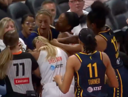 Clash Erupts as Sophie Cunningham Fouls Caitlin Clark’s Rival During Brawl Clash Erupts as Sophie Cunningham Fouls Caitlin Clark’s Rival During Brawl