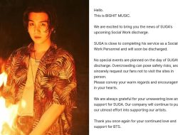 SUGA Siap Selesaikan Kewajiban Wamil, Agensi Keluarkan Pernyataan SUGA Siap Selesaikan Kewajiban Wamil, Agensi Keluarkan Pernyataan