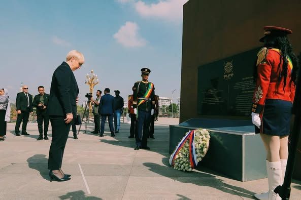 Slovenia’s Leader Honors History: President Lays Wreath at Adwa Victory Memorial