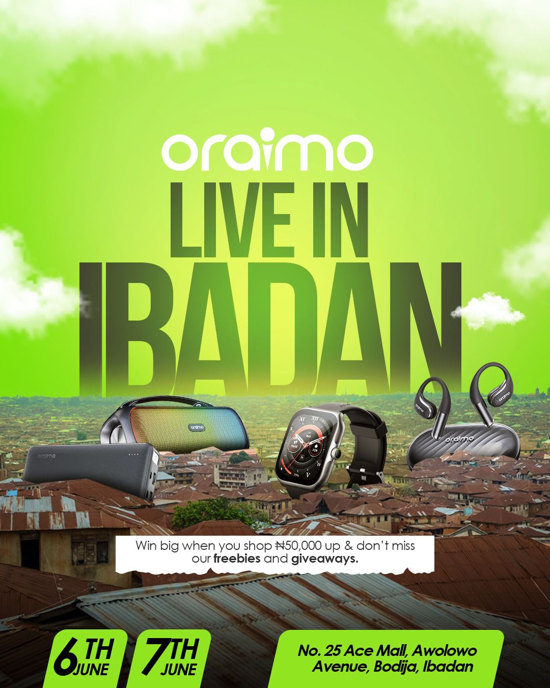 oraimo Unveils Nationwide Store Promotion: Grab Deals and Win Prizes at Flagship and Exclusive Locations