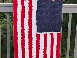 How to Craft a Flag Rag Quilt: A Patriotic Project