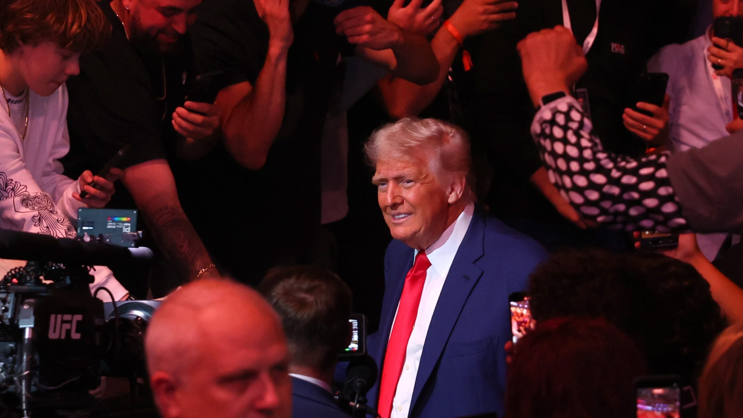 Trump Ditches Young Fan at UFC Match