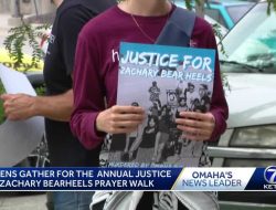 Dozens Unite for Annual Prayer Walk Honoring Zachary Bearheels Dozens Unite for Annual Prayer Walk Honoring Zachary Bearheels