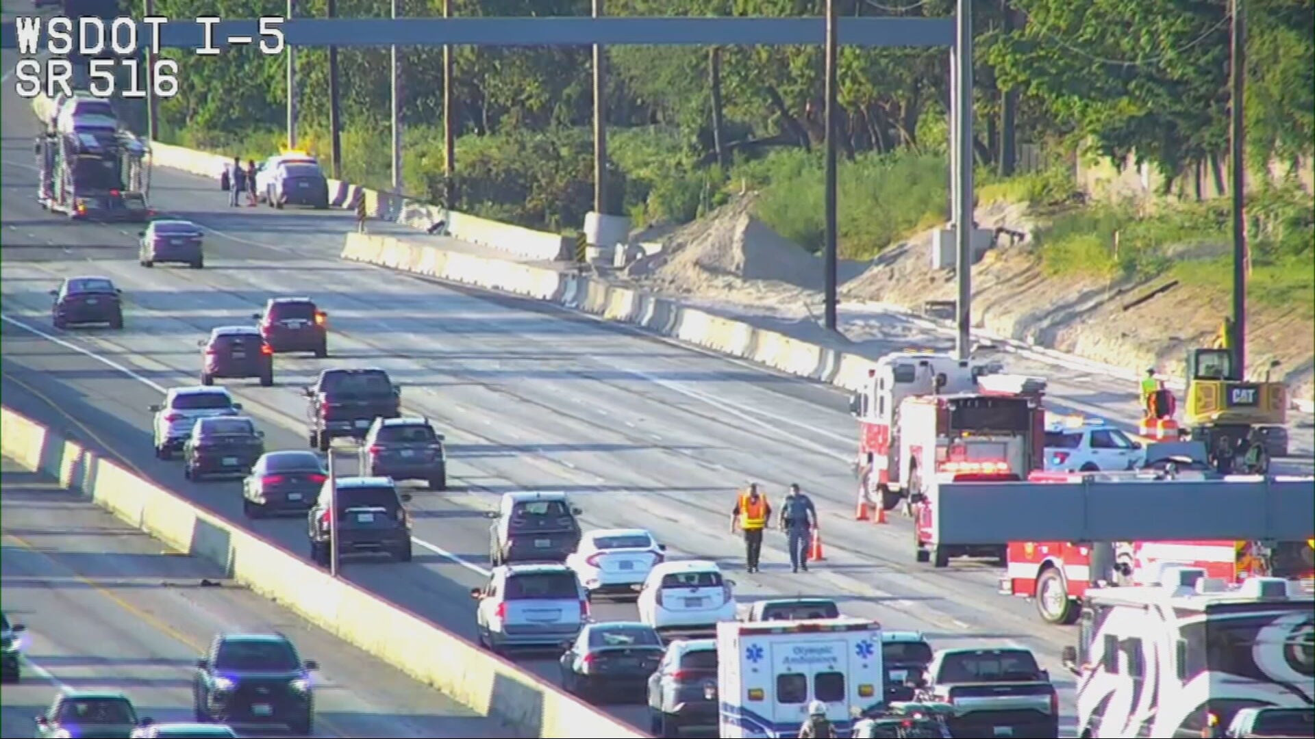 Fatal Hit-and-Run Closes Northbound I-5 Lanes in Kent