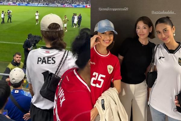 7 Gambar WAGs Pendukung Timnas Indonesia di Jepang