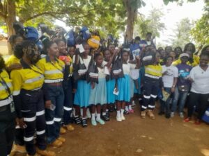 Newmont Foundation Gifts 5,000 in Sanitary Pads to School Girls