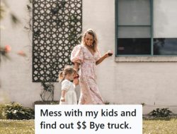 School Pickup Standoff: Truck Driver Refuses to Budge, Leading to Police Intervention School Pickup Standoff: Truck Driver Refuses to Budge, Leading to Police Intervention