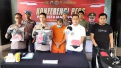 Pencuri Ojol dengan Pisau Diringkus Polisi di Malang