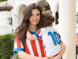 Nadia Ferreira and Baby Marquito Steal Hearts in Matching La Albirroja Jerseys