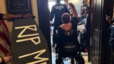 Protesters Arrested as They Occupy Senators’ Offices to Protest Medicaid Cuts