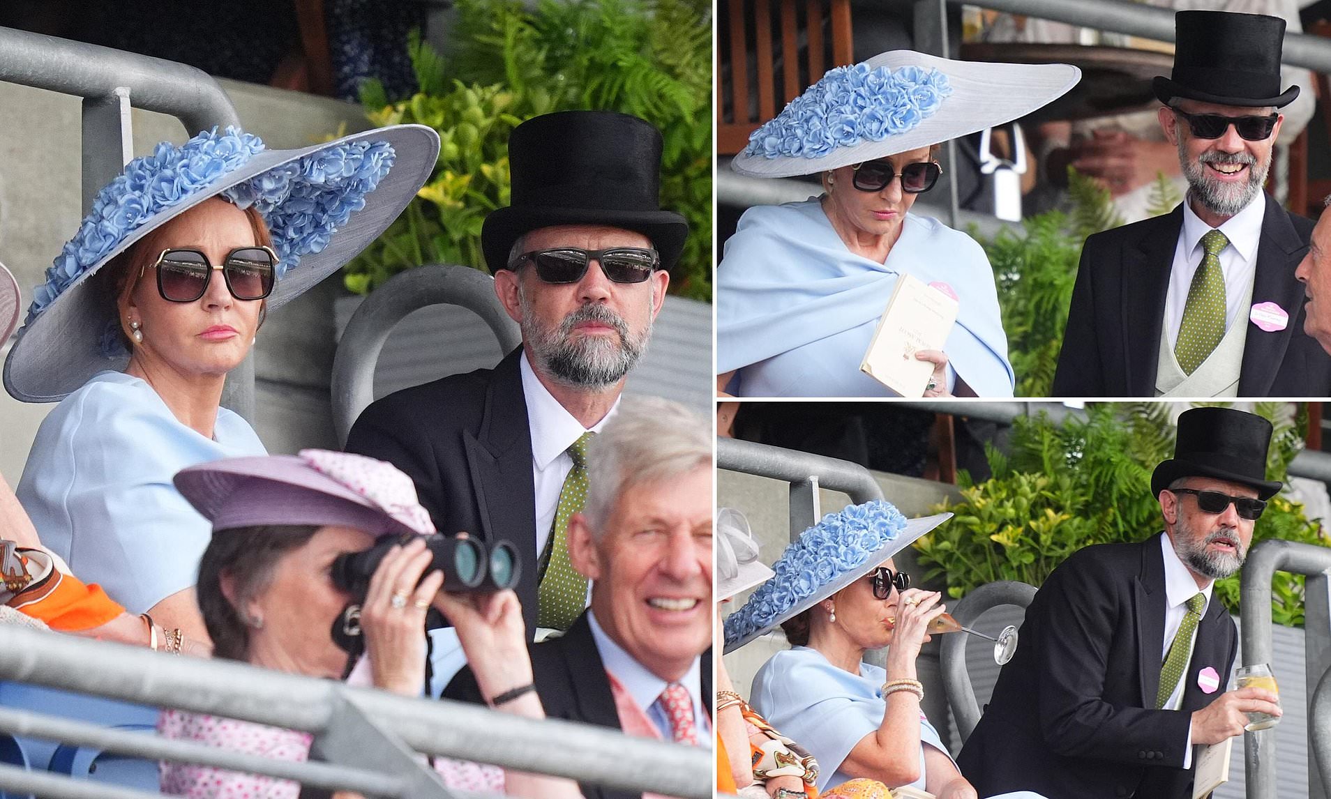 JK Rowling Makes Rare Public Appearance at Ascot With Husband, Dr. Neil Murray