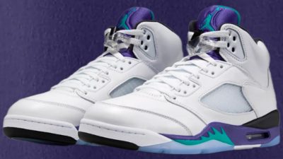 Nike Unveils Hornets-Inspired Jordan 5 Grape