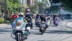 491 Peserta Bhayangkara Vespa Nambaso Ikuti Bhayangkara Otomotif 2025 di Polda Sulteng