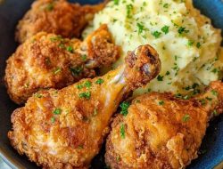Crispy Fried Chicken Legs & Creamy Mashed Potatoes: A Classic Combo Crispy Fried Chicken Legs & Creamy Mashed Potatoes: A Classic Combo