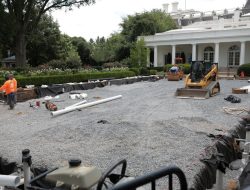 New Photos Reveal Trump’s Renovation: Gravel Laid in White House Rose Garden New Photos Reveal Trump’s Renovation: Gravel Laid in White House Rose Garden